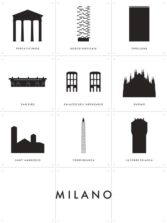 Milano Architecture Collage Box