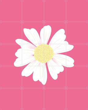 'Spring Daisy Pink' van Palmartprints