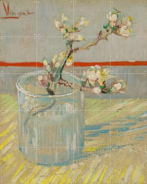 'Sprig of Flowering Almond in a Glass (1888)' by Vincent van Gogh (1853 - 1890) & Van Gogh Museum