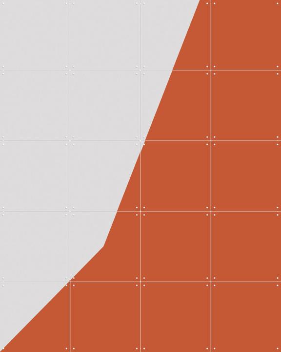 Color blocking - Orange Grey