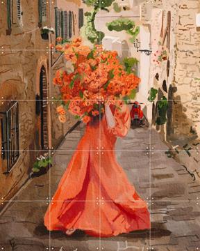 'Lady in orange' by Ekaterina Zagorska
