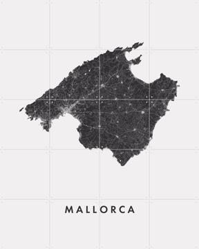 'Mallorca Island Map' by Art in Maps