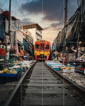 'Railway Market' von Tristan Zhou