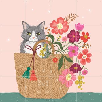'Cat Floral' by Bethan Janine