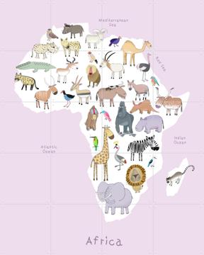 'Africa - Pink' van Carla Daly