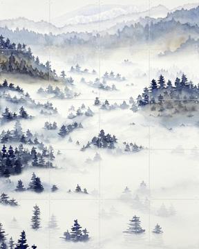 'Foggy Landscape' von Natalie Bruns