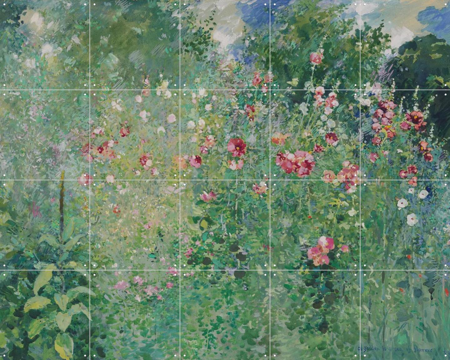 A Garden Is a Sea of Flowers By Ross Sterling Turner | Wall Art