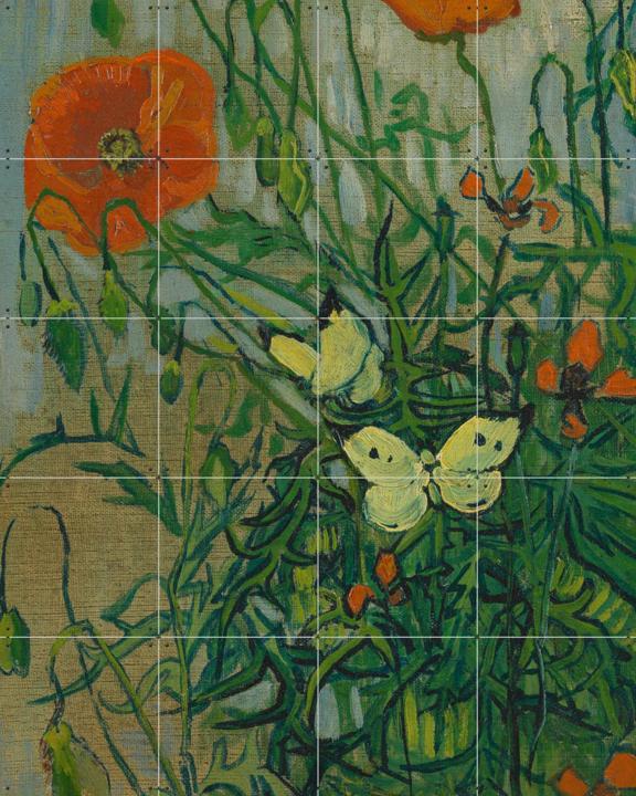 Papillons et coquelicots (1889)