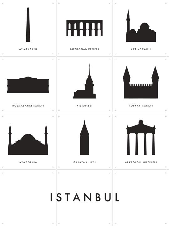 Istanbul Architectuur Collage Box