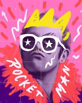 'Rocketman Elton' par Pop-art by Tadej