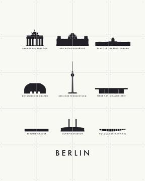 'Berlin Architecture white' by Art in Maps