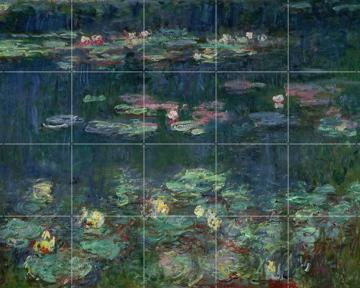 'Waterlilies: Green Reflections - Detail' by Claude Monet & Bridgeman Images