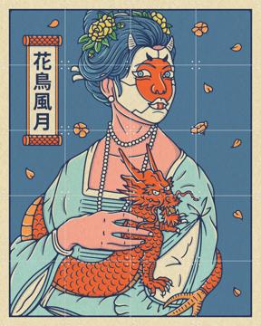 'Lady with the Dragon' by Ryan Ragnini