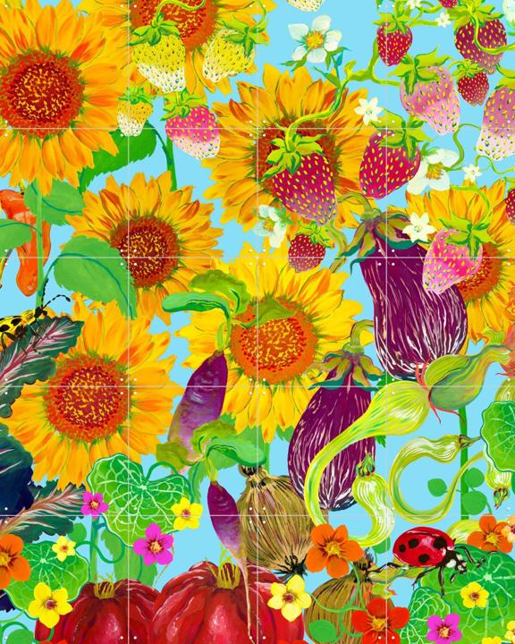 Vegetable Garden Blue