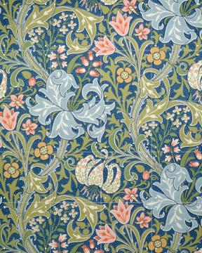 'Golden Lily blue' by William Morris & Victoria and Albert Museum