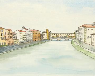 'Ponte Vecchio Florence' van Natalie Bruns