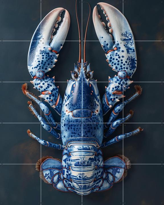 Delft Blue Lobster - Black