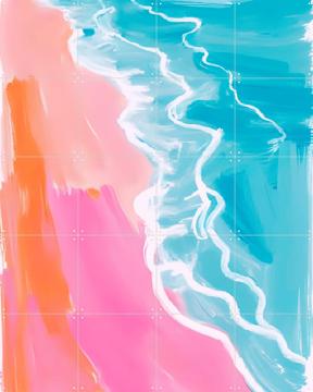 'At the beach' van Ohkimiko