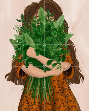 'Girl With Posy' von EMELIEmaria