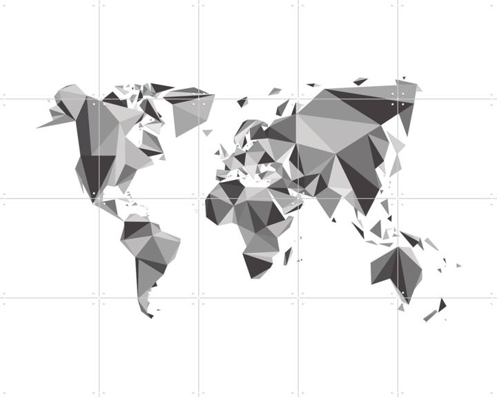 World Map 3D Chrystal