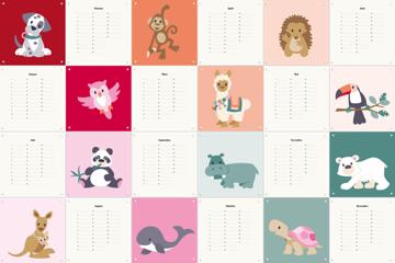 'Cute Animals Calendar' by Eline Pellinkhof