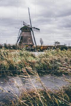 'Storm in Kinderdijk' van Pati Photography