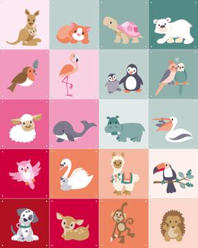 'Cute Animals Collage  Collage Box' by Eline Pellinkhof