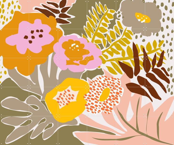 Floral Design with Bold Colors