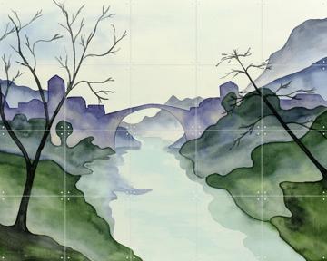 'Village by the River' von Natalie Bruns