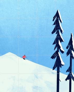 'Minimalist Ski' von Henry Rivers
