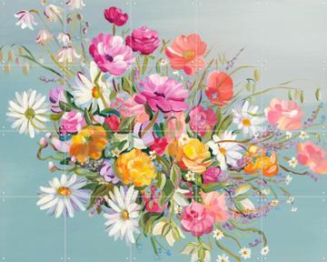 'Blooms On Blue' by Libby Chambers