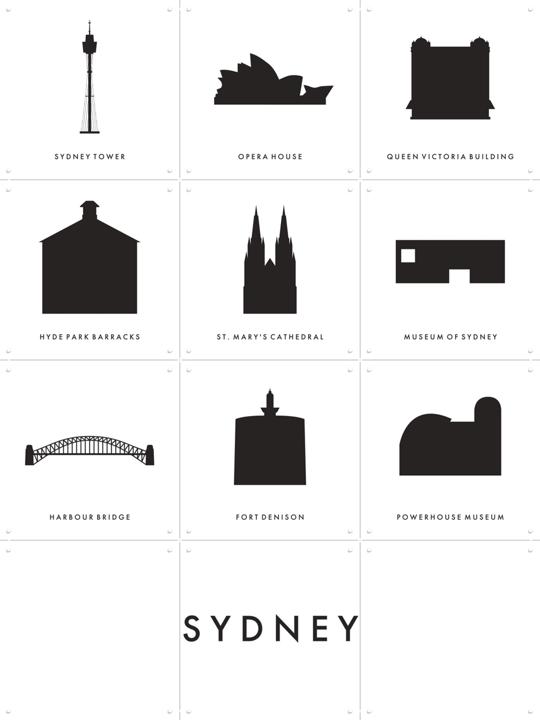 Sydney Architectuur Collage Box