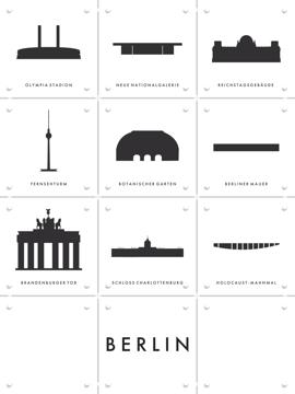 'Berlin Architecture Collage Box' by Art in Maps