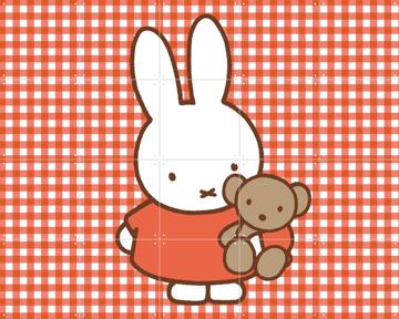 'Miffy with Bear - Orange' von Miffy