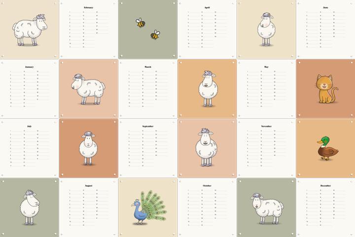 Mike & Molly Color Kalender