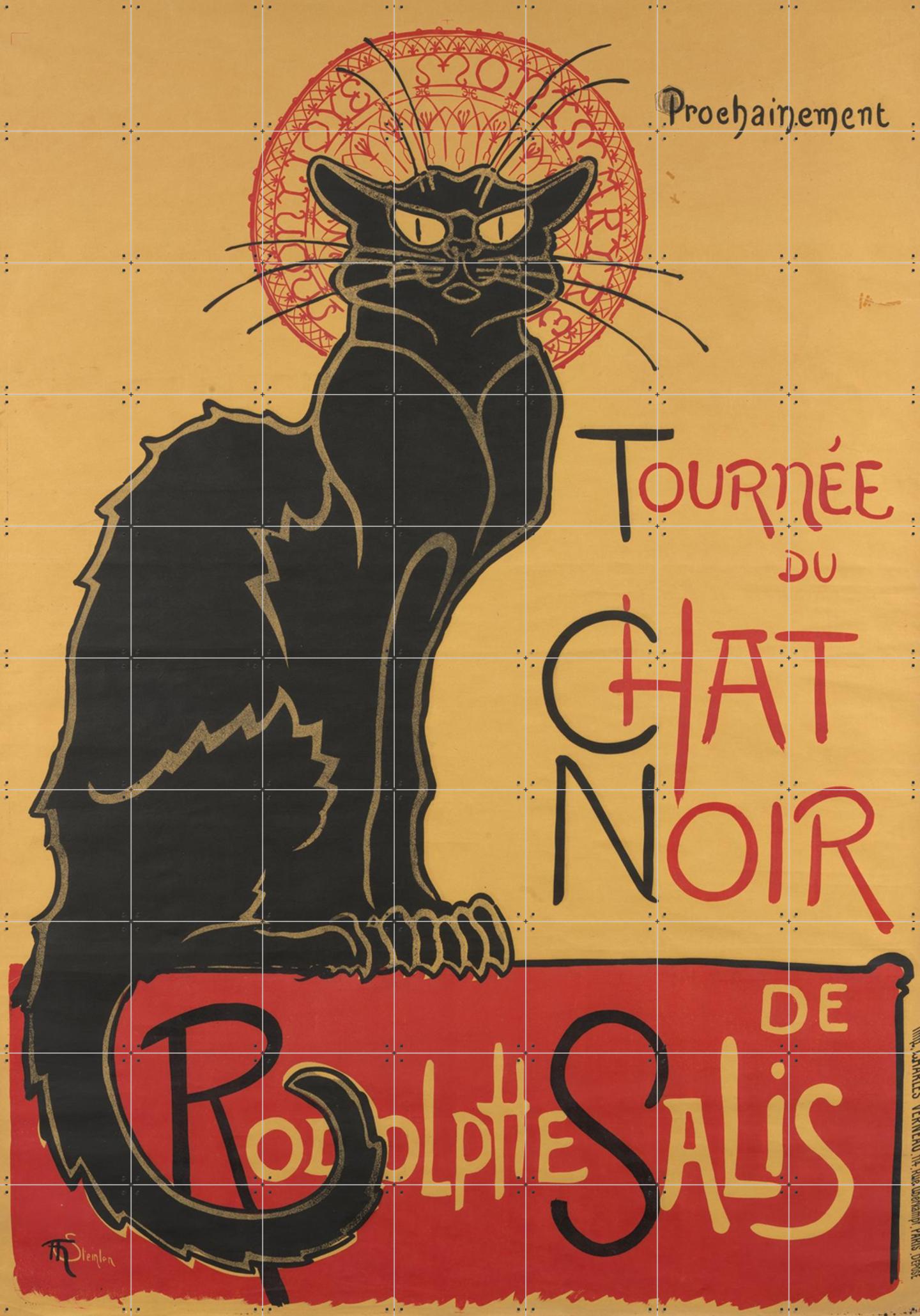 N・Tarkhoff、Le Chat noir、希少画集より、新品額装付 Le Chat Noir (1896) By Théophile Alexandre Steinlen | Wall Art