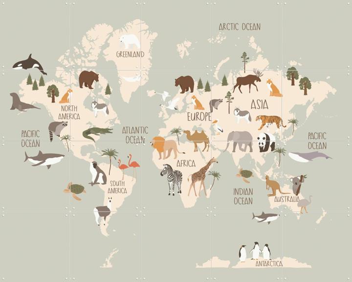 Nursery World Map (Green)