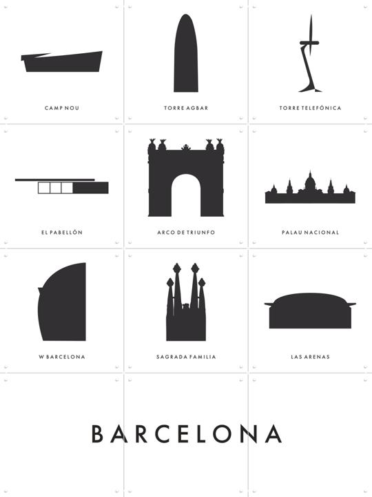 Barcelona Architecture Collage Box