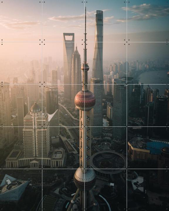 Aerial Shot Shanghai China