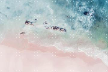 IXXI - Aerial Ocean Pink Sand door Ingrid Beddoes 
