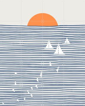 'Three White Sails' van Little Dean