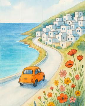 'A Summer Road Trip Along the Coast' par Natalie Bruns