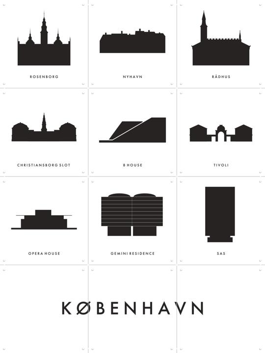 København Architecture Collage Box