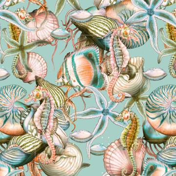 'Just keep swimming Sealife soft Tones' by Marylène Madou