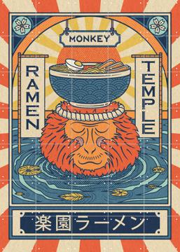 IXXI - Ramen Temple Monkey by Ryan Ragnini 