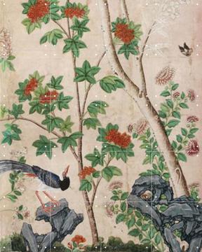 'Panel of a Chinese Wallpaper II' van Victoria and Albert Museum