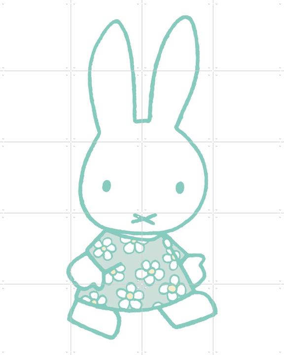 Miffy Floral Dress - Mint Green