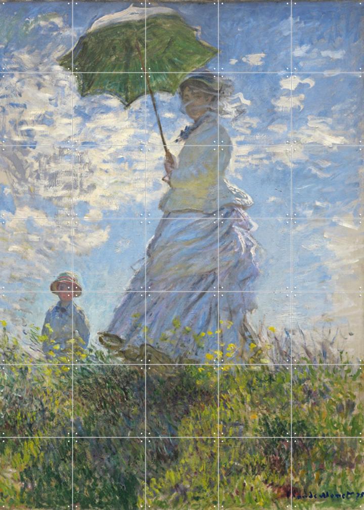 Women with a Parasol - Madame Monet and Son, by Claude Monet - IXXI