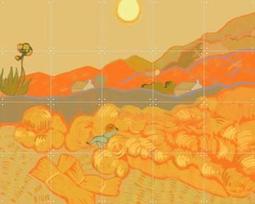 'Wheatfield with a Sleeper' by Arty Guava & Van Gogh 21st Century