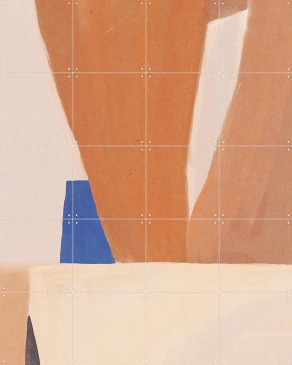 Warm Earth Tones And Bold Geometric Shapes